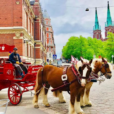 شقة Scandinavian 1br Art Deco Heard هلسنكي